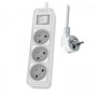 Philips - Rallonge multiprise avec interrupteur, 3 prises-1,5m Blanc