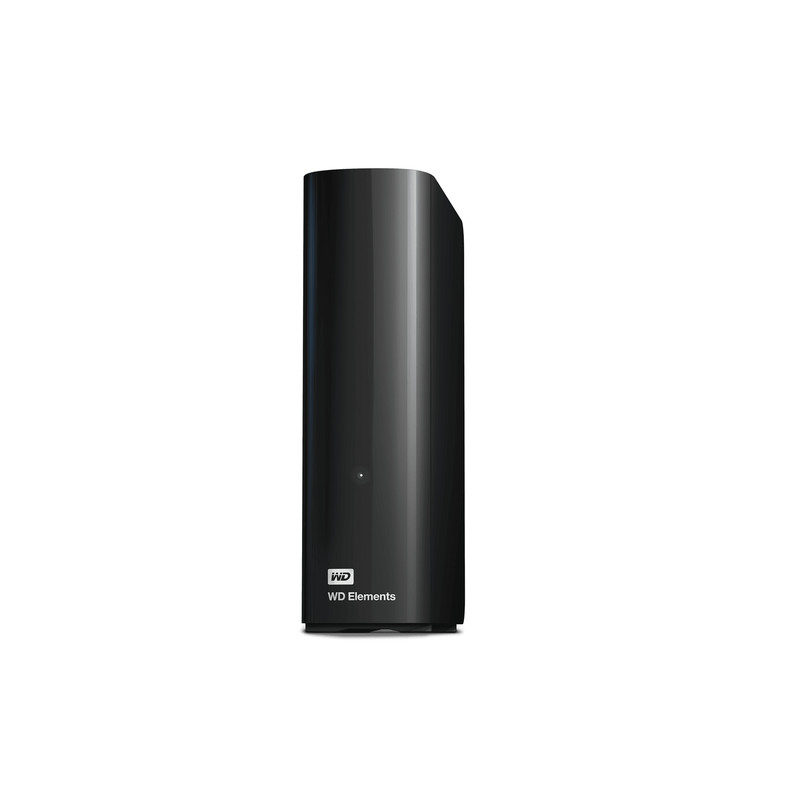 WD Elements 12 TB Hard Drive - 3.5" External - Black - USB 2.0, USB 3.0