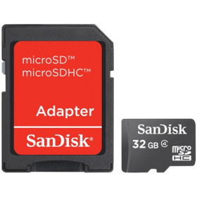 Carte Micro SDHC SanDisk SDSDQM032GB35A - 32 Go - Classe 4