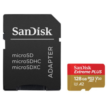 Carte microSDXC SanDisk Extreme PLUS - 128 Go