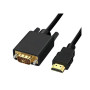 HDMI (M) to VGA (M) cable
