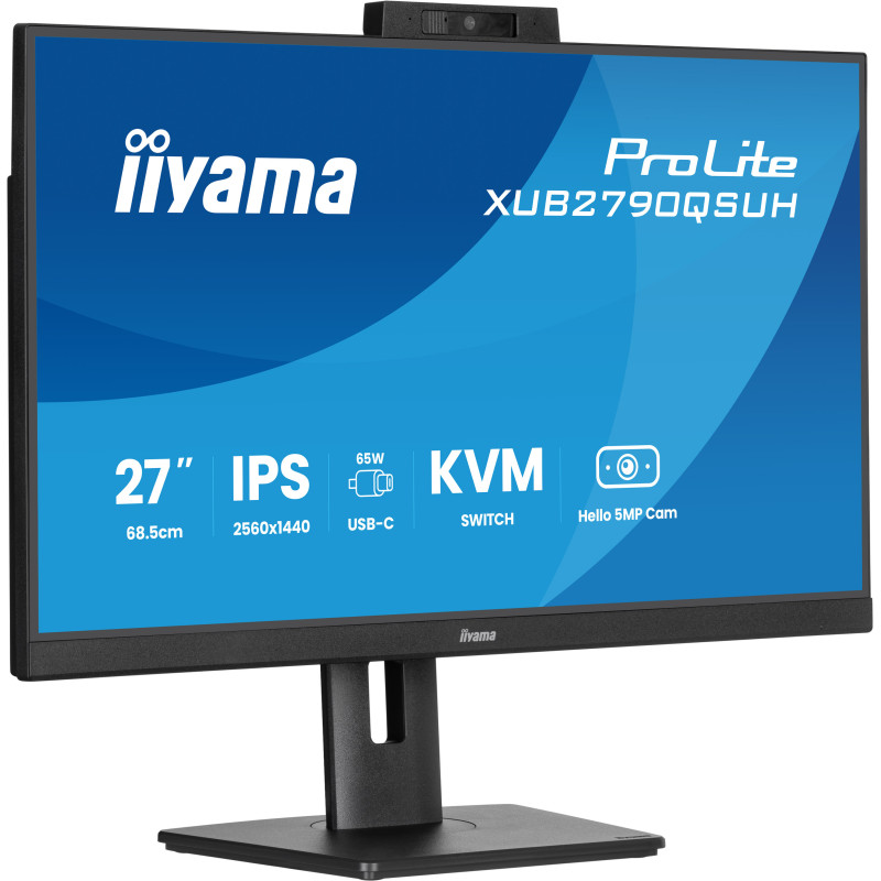 iiyama ProLite XUB2790QSUH-B2 computer monitor 27" 2560 x 1440 pixels Quad HD LED Black
