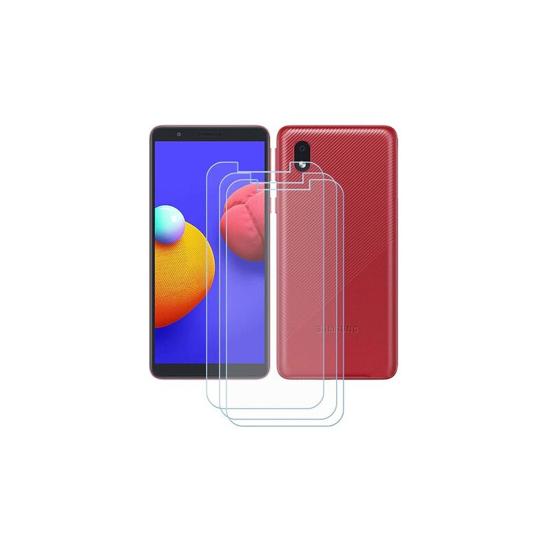 Étui transparent + verre trempé, conçu pour le Samsung A3