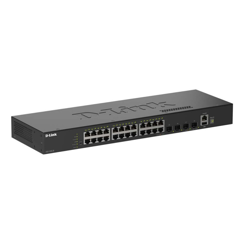 D-Link DGS-1530-28/E network switch Managed L2 Gigabit Ethernet (10/100/1000) Black