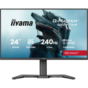 iiyama G-MASTER GB2471HS-B1 écran plat de PC 60,5 cm (23.8") 1920 x 1080 pixels Full HD Noir