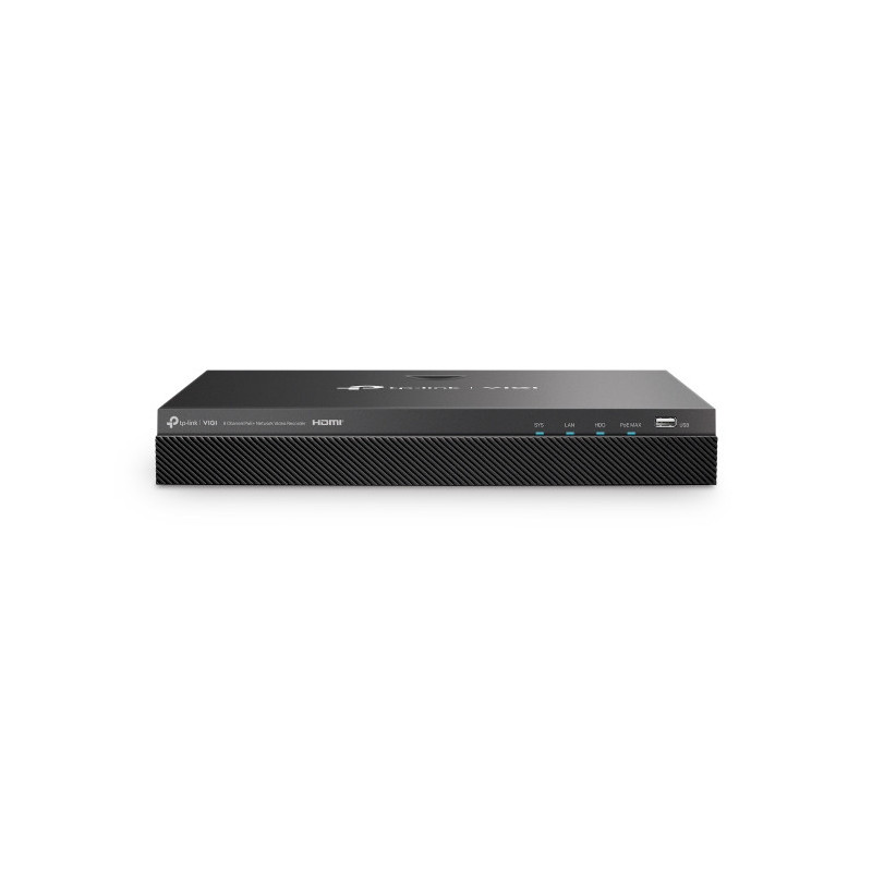 TP-Link VIGI NVR2008H-8MP Enregistreur vidéo sur réseau Noir