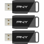 PNY Elite-X flash drive - 128 GB - USB 3.2 - 3 Pieces