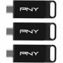 Lecteur flash PNY Elite - 128 Go - USB 3.2 - 3 Pièces