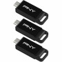 PNY Elite Flash Drive - 128GB - USB 3.2 - 3 Pieces