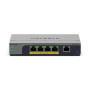 NETGEAR GS105EPP Unmanaged Gigabit Ethernet (10/100/1000) Power over Ethernet (PoE) Desktop/Wall-Mounting Gray