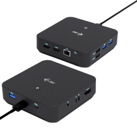 i-tec USB-C DP Dual HDMI Docking Station with Power Delivery 100 W Wired USB 3.2 Gen 2 (3.1 Gen 2) Type-C Black