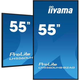 iiyama LH5560UHS-B2AG signage display Digital A-board 54.6" LED Wi-Fi 500 cd/m² 4K Ultra HD Black Built-in processor Android 11
