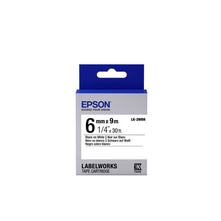 Epson LK-2WBN label-making tape Black on white