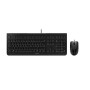 CHERRY DC 2000 Ensemble Clavier & Souris filaires, noir, USB, AZERTY - FR