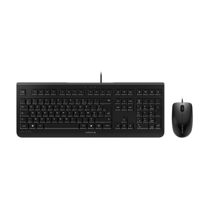 CHERRY DC 2000 keyboard Mouse included Universal USB AZERTY French Black