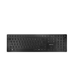 CHERRY KW 9100 SLIM clavier Universel RF sans fil + Bluetooth AZERTY Français Noir