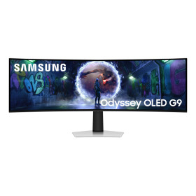 Samsung G93SD computer monitor 49" 5120 x 1440 pixels Dual QHD OLED Silver