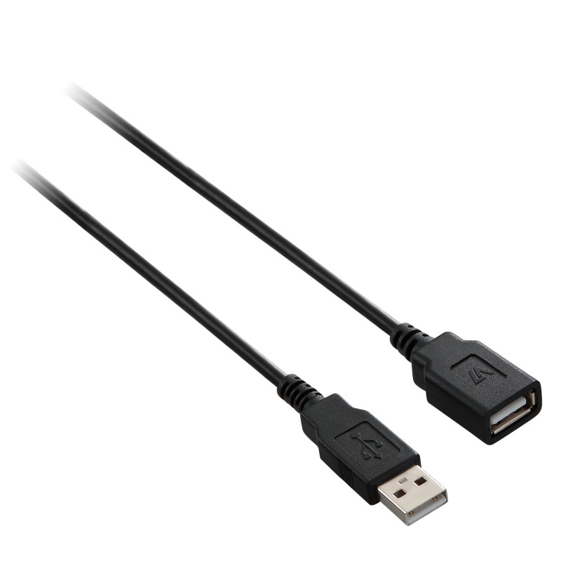 V7 V7E2USB2EXT-1.8M USB cable USB 2.0 70.9" (1.8 m) USB A Black