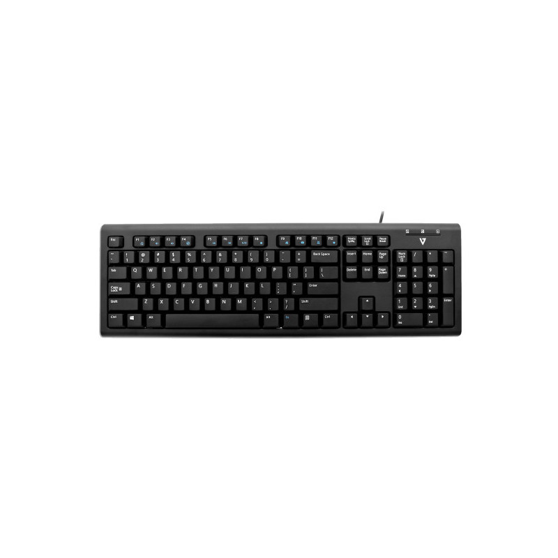 V7 KU200GS-DE keyboard Office USB QWERTZ German Black
