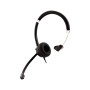 V7 HA401 headphones/headset Wired Head-band Office/Call center Black, Silver