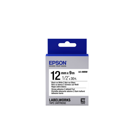 Epson LK-4WBW label-making tape Black on white