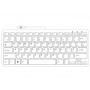 R-Go Tools Clavier ergonomique R-Go Compact, design plat, mini-clavier, QWERTY (UK), filaire, blanc