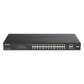 D-Link DGS-1100-26MPV2/B Géré L2 Gigabit Ethernet (10/100/1000) Connexion Ethernet, supportant l'alimentation via ce port (PoE)