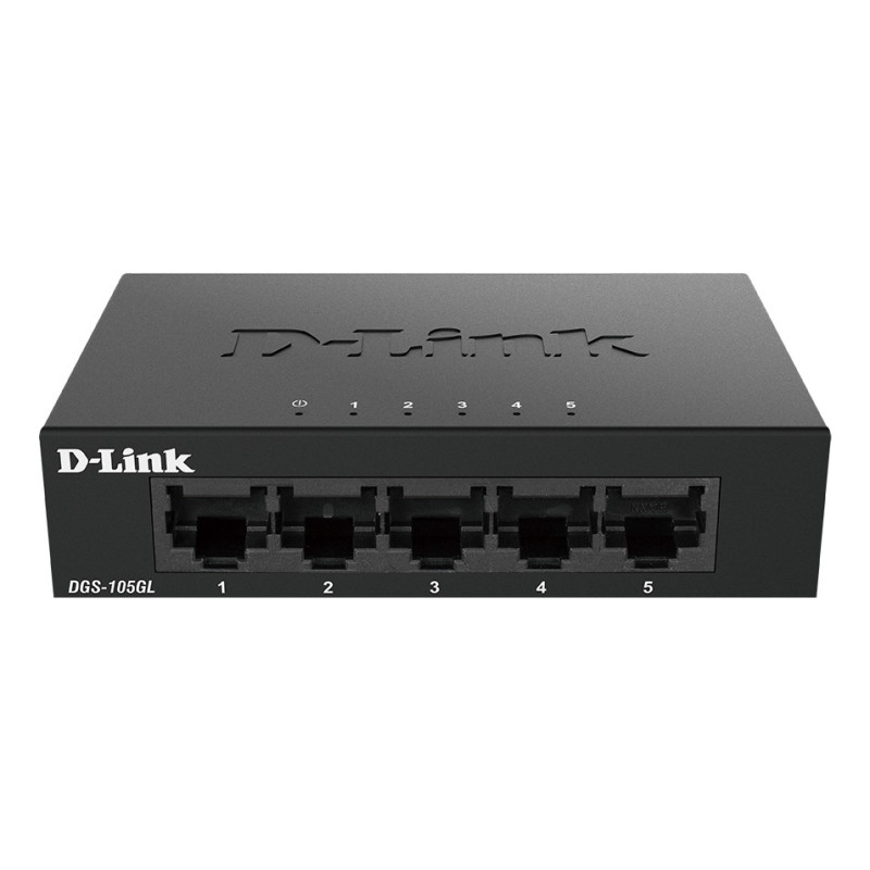 D-Link DGS-105GL/E commutateur réseau Non-géré Gigabit Ethernet (10/100/1000) Noir