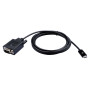 V7 V7UCVGA-2M câble vidéo et adaptateur VGA (D-Sub) USB Type-C Noir
