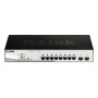 D-Link DGS-1210-08P Géré L2 Gigabit Ethernet (10/100/1000) Connexion Ethernet, supportant l'alimentation via ce port (PoE) Noir
