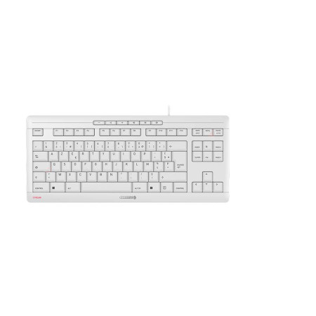 CHERRY STREAM TKL keyboard Universal USB AZERTY French White