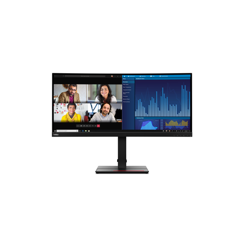 Lenovo ThinkVision P34w-20 LED display 34.14" 3440 x 1440 pixels Wide Quad HD Black