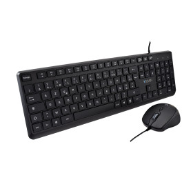 V7 CKU350ES keyboard Mouse included Universal USB Spanish Black