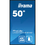 iiyama LH5075UHS-B1AG signage display Digital signage flat panel 49.5" LCD Wi-Fi 500 cd/m² 4K Ultra HD Black Built-in processor