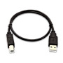 V7 V7USB2AB-50C-1E USB cable USB 1.0 19.7" (0.5 m) USB A USB B Black