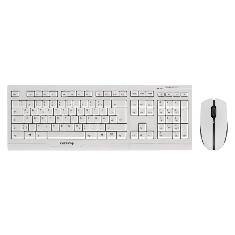 CHERRY B.UNLIMITED 3.0 clavier Souris incluse Bureau RF sans fil Allemand Gris