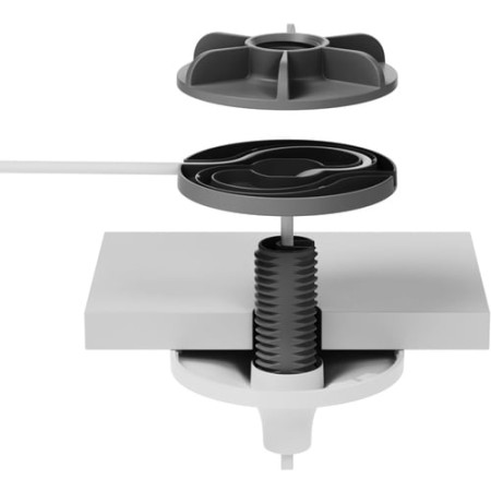 Ceiling Mount for Microphone - White