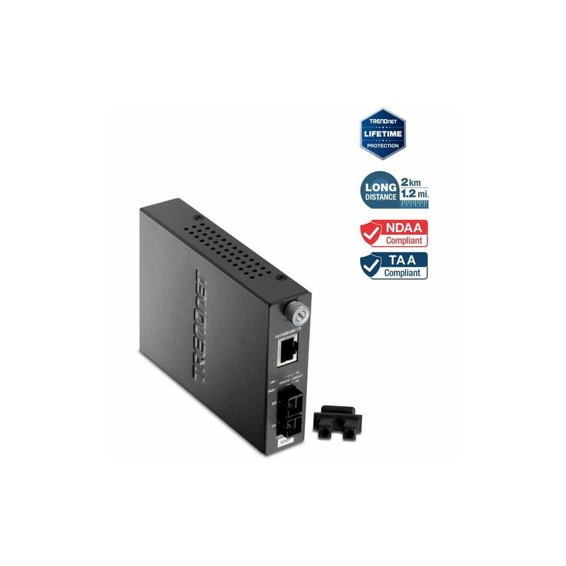 Convertisseur de Média/Transceiver TRENDnet TFC-110MSC