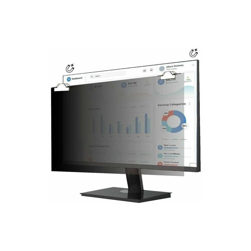 Privacy filter for 58.4 cm (23") screen