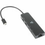 V7 V7UCRJ25GHUB-BLK USB/Ethernet Combo Hub