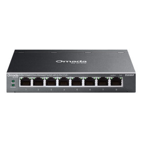 TP-Link Omada ES208GP network switch Managed L2 Gigabit Ethernet (10/100/1000) Power over Ethernet (PoE) DIN rail Black