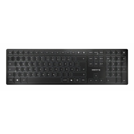 CHERRY KW 9100 SLIM clavier Universel RF sans fil + Bluetooth QWERTY Portuguais Noir, Gris