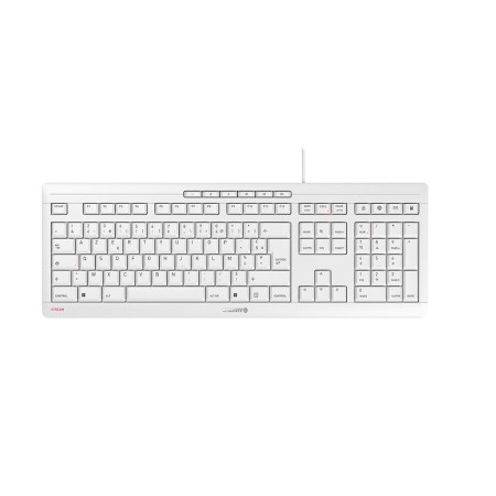 CHERRY STREAM keyboard Office USB AZERTY French White