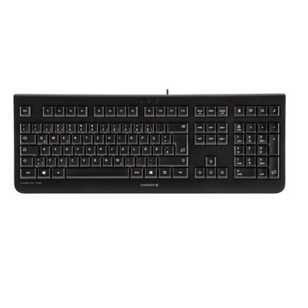 CHERRY KC 1000 keyboard Office USB QWERTY Spanish Black