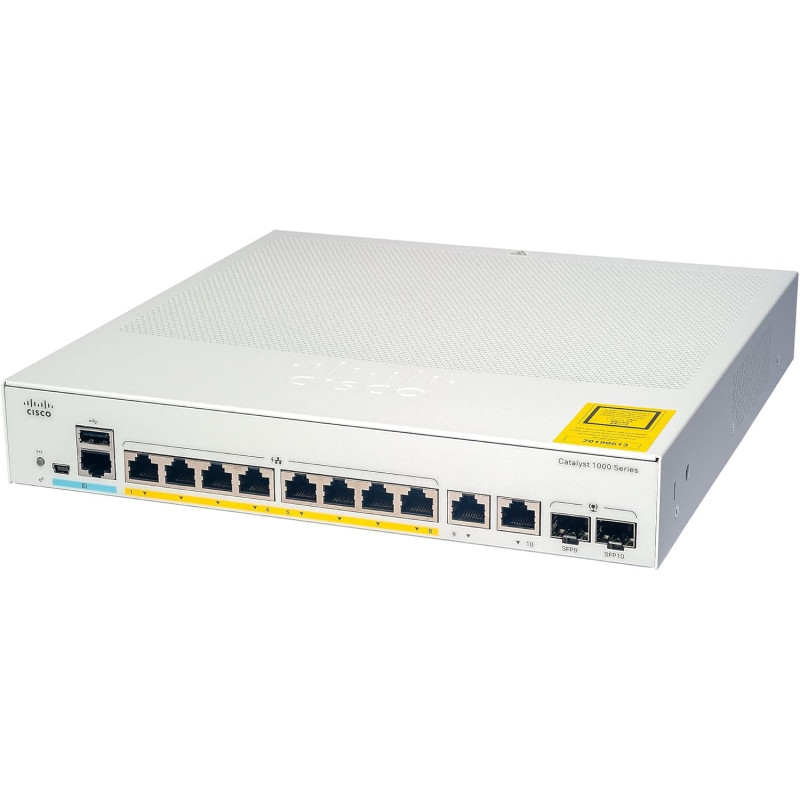 Cisco Catalyst 1000 C1000-8FP 8-Port Managed Ethernet Switch