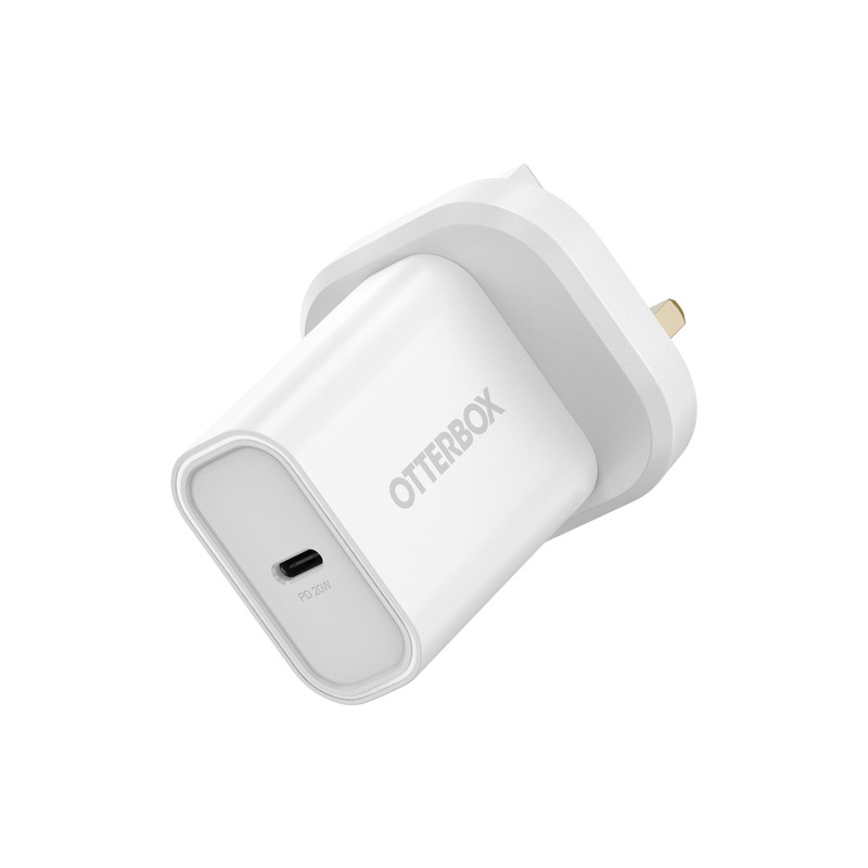 OtterBox 20 W AC Adapter - 1 USB Type-C - UK - White