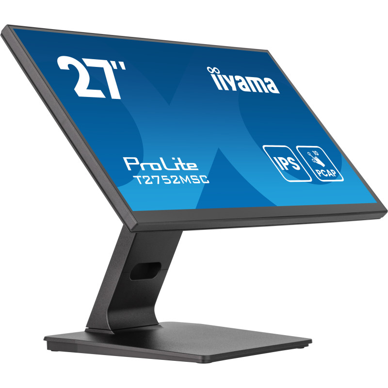 iiyama ProLite T2752MSC-B1AG écran plat de PC 68,6 cm (27") 1920 x 1080 pixels Full HD LED Écran tactile Noir