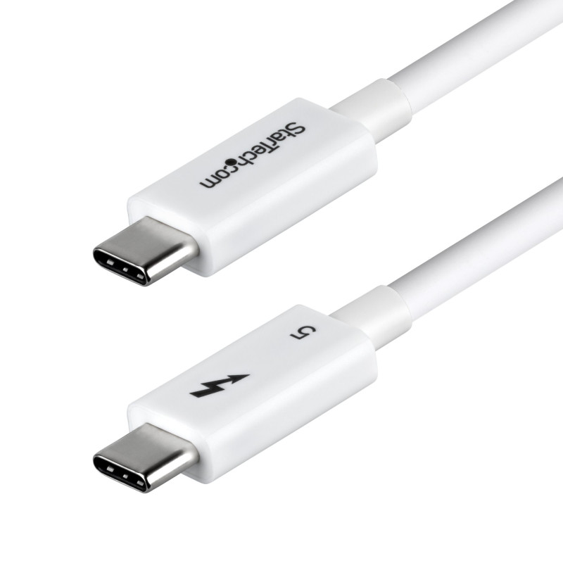 StarTech.com TBLT5MM1M240WWH Câble Thunderbolt 1 m 120 Gbit/s Blanc