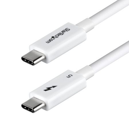 StarTech.com TBLT5MM1M240WWH Câble Thunderbolt 1 m 120 Gbit/s Blanc