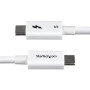 StarTech.com TBLT5MM1M240WWH Câble Thunderbolt 1 m 120 Gbit/s Blanc